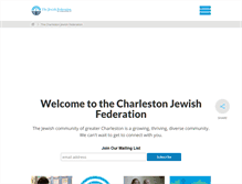 Tablet Screenshot of jewishcharleston.org